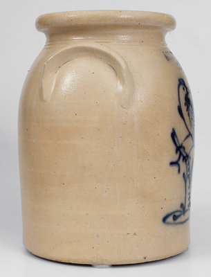 2 Gal. J. & E. NORTON / BENNINGTON, VT Stoneware Jar w/ Pheasant Decoration