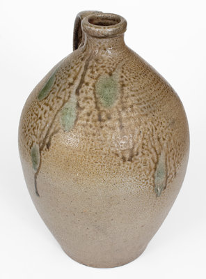 Exceptional J.A.C. (John A. Craven, Randolph County, NC) Stoneware Jug w/ Salt Drips