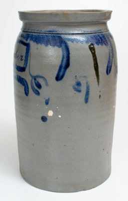 Very Rare Baltimore, MD Stoneware Presentation Jar Inscribed 