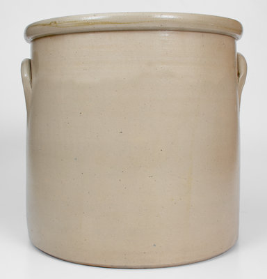 Outstanding 6 Gal. F. B. NORTON & CO. / WORCESTER, MASS. Stoneware Crock w/ Double Parrot Design