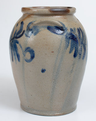 1 Gal. Baltimore, MD Stoneware Jar with Floral Decoration