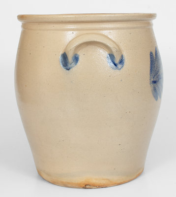 4 Gal. COWDEN & WILCOX / HARRISBURG, PA Stoneware Jar w/ Floral Decoration