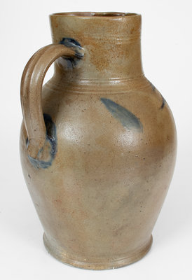 Extremely Rare attrib. Branch Green (Philadelphia) Stoneware Pitcher w/ Incised Bird Decoration