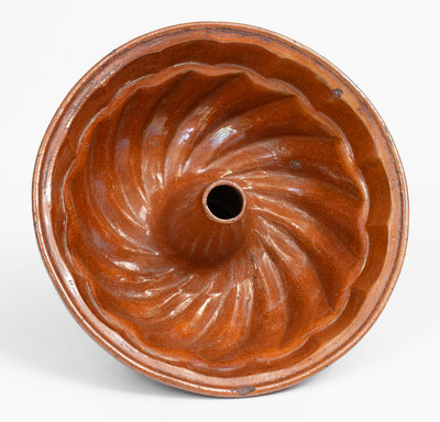 Early J. BELL (Waynesboro, PA, circa 1840) Redware Cake Mold