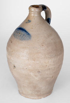 Extremely Rare ALBANY WARE Stoneware Jug, probably William Capron, Albany, NY, c1800-1805