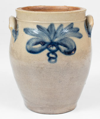 Attrib. William Nichols, Poughkeepsie, NY 1/2 Gal. Stoneware Jar, c1823