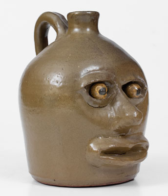 Very Rare Lanier Meaders Face Jug, Early Period, circa 1960's