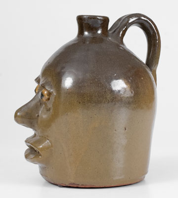 Very Rare Lanier Meaders Face Jug, Early Period, circa 1960's