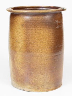 Rare WOOD & LOY / GRAHAM, NC Stoneware Jar, late 19th century