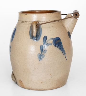 Cobalt-Decorated Williamsport, Pennsylvania Stoneware Batter Pail, c1875