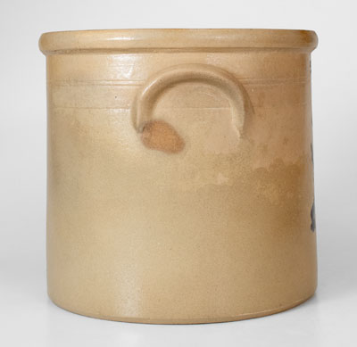 J. NORTON & CO. / BENNINGTON, VT Stoneware Crock w/ Double Bird Decoration