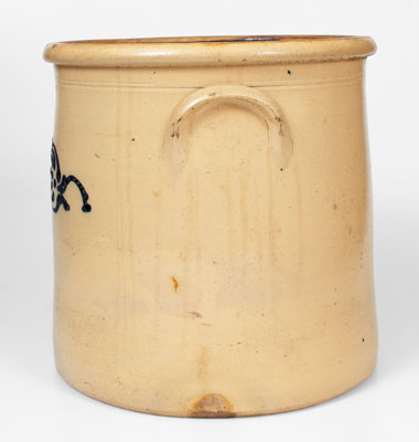 O.L. & A.K. BALLARD 6 Gal. Stoneware Crock w/ Elaborate Slip-Trailed Decoration