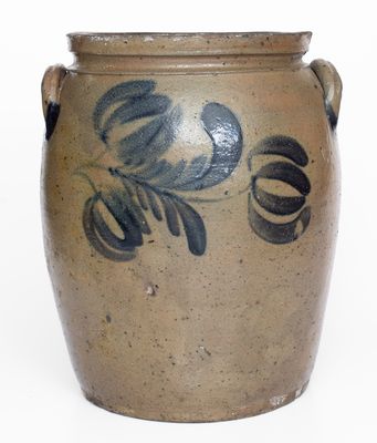 Rare and Fine G & A Black (Somerfield, PA) Four-Gallon Stoneware Jar