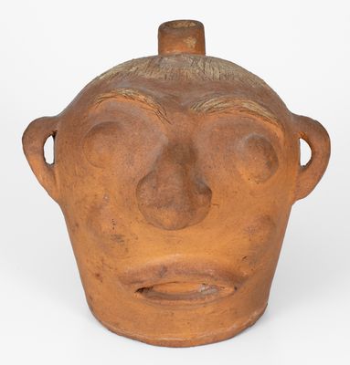 Very Rare Ferguson Family Face Jug, Barrow County, NC, early 1900's