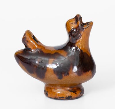 Glazed Redware Bird Whistle, probably Pennsylvania, 19th century