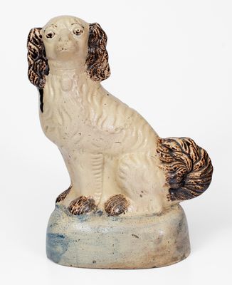 Rare Stoneware Spaniel, Anna Pottery / Texarkana Pottery School