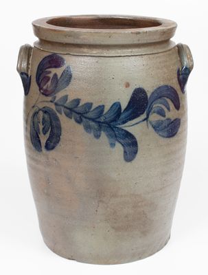 Four-Gallon Stoneware Crock attrib. G. & A. Black / Somerfield, PA