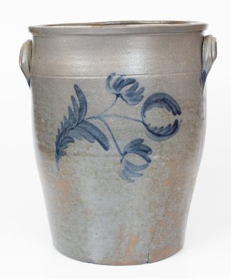 Rare 6 Gal. J. SWANK & CO. / JOHNSTOWN, PA Stoneware Jar, Dated 1858