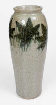 Alkaline-Glazed Stoneware Vase attrib. Arie Meaders, Cleveland, Georgia, 1956-69