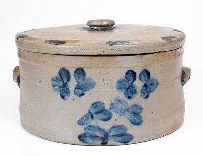 Fine 3 Gal. Baltimore, MD Stoneware Cake Crock with Lid