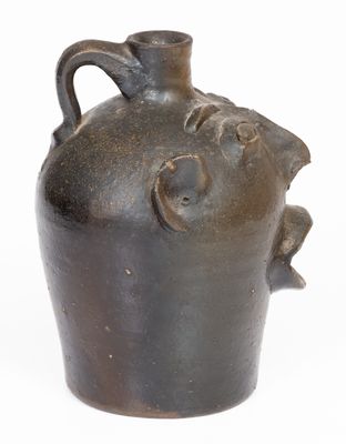 Attrib. Brown Pottery, Arden, North Carolina, Stoneware Face Jug, c1930