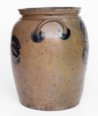 Rare and Fine G & A Black (Somerfield, PA) Four-Gallon Stoneware Jar