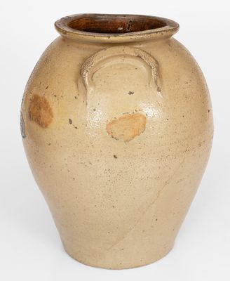 Attrib. Thomas Wilbur, Zanesville, Ohio Stoneware Jar w/ Incised Decoration