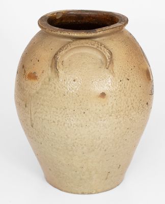 Attrib. Thomas Wilbur, Zanesville, Ohio Stoneware Jar w/ Incised Decoration