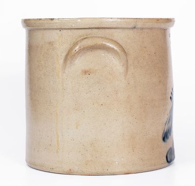 RIEDINGER & CAIRE / POUGHKEEPSIE, NY Stoneware Crock w/ Pheasant on Stump