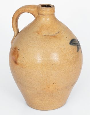 L. NORTON & SON / BENNINGTON, VT Stoneware Jug w/ Butterfly Decoration