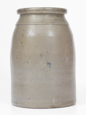 Greensboro, PA Stoneware Canning Jar w/ Stenciled Pears Decoration