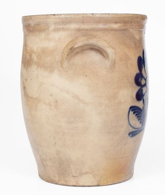 N. CLARK & Co / ROCHESTER, N.Y. Stoneware Crock w/ Floral Design