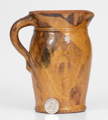 Glazed Redware Cream Pitcher, attributed to J. Eberly & Co., Strasburg, VA, circa 1890