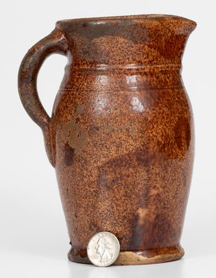 Glazed Redware Cream Pitcher, attrib. S. Bell & Sons or J. Eberly & Co., Strasburg