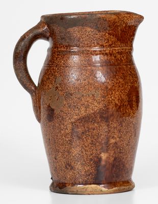 Glazed Redware Cream Pitcher, attrib. S. Bell & Sons or J. Eberly & Co., Strasburg