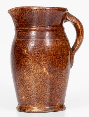 Glazed Redware Cream Pitcher, attrib. S. Bell & Sons or J. Eberly & Co., Strasburg