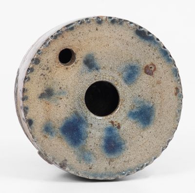 Cobalt-Decorated Stoneware Inkwell, Northeastern U.S. origin, second quarter 19th century