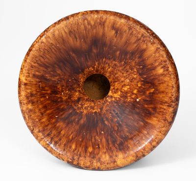 JOHN BELL / WAYNESBORO  Redware Spittoon, circa 1850-80