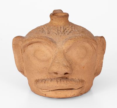 Attrib. Arie Meaders, Cleveland, GA, Face Jug, circa 1956-1967