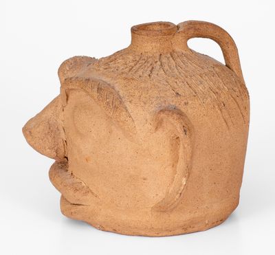 Important Arie Meaders Face Jug with 