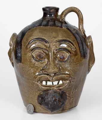 Early Bobby Ferguson Face Jug, circa 1980