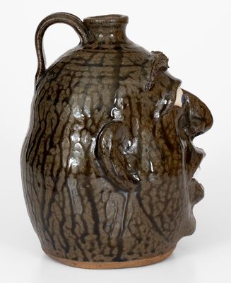 Michael Crocker Face Jug, Signed and Dated 2009