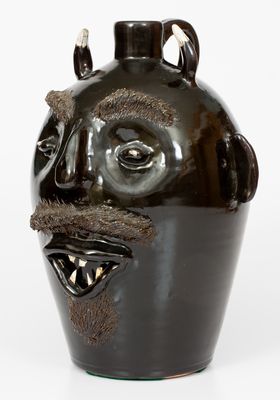 Evan Javan Brown, Sr. Devil Face Jug, circa 1985