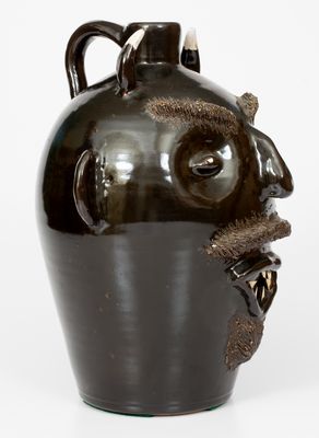 Evan Javan Brown, Sr. Devil Face Jug, circa 1985