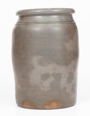 Rare Two-Gallon Ravenswood, WV Advertising Stoneware Jar, Western PA origin