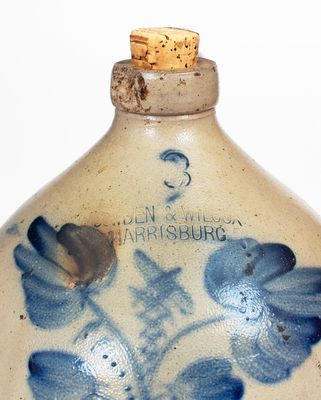 COWDEN & WILCOX / HARRISBURG, PA Three-Gallon Stoneware Jug