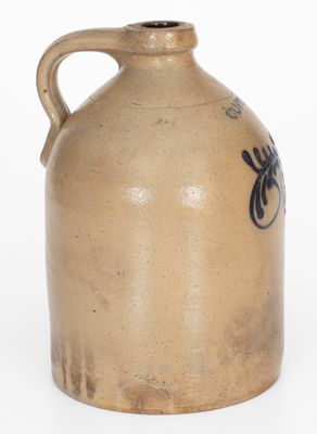 One-Gallon CORTLAND, New York Cobalt-Decorated Stoneware Jug