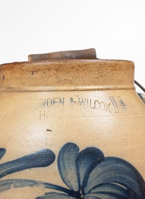 One-and-a-Half-Gallon COWDEN & WILCOX / HARRISBURG, PA Stoneware Batter Pail