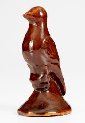 Rare Glazed attrib. John Bell (Waynesboro, PA) Redware Figure of a Bird