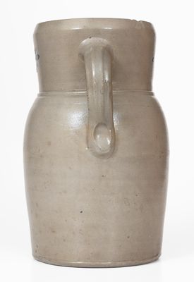 One-Gallon A.P. DONAGHHO / Parkersburg, W. Va. Cobalt-Decorated Stoneware Pitcher